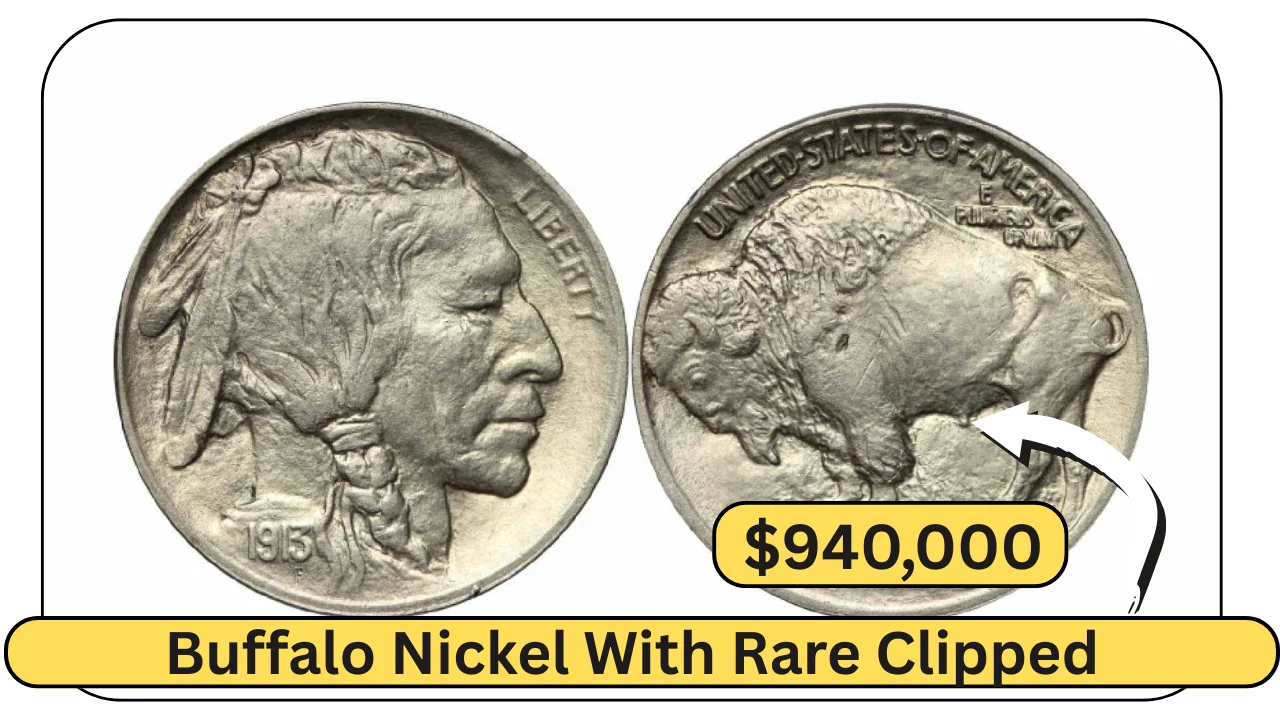 Buffalo Nickel With Rare Clipped Planchet Error Could Be Worth $940,000 — Check Your Change!